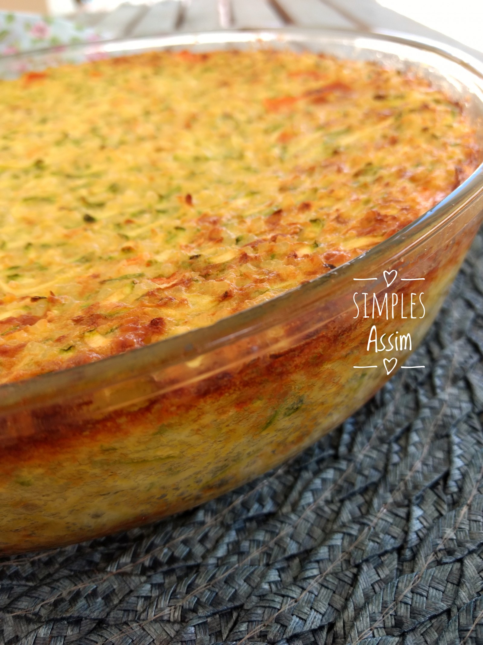 Torta rápida de abobrinha Quinta sem glúten Simples Assim