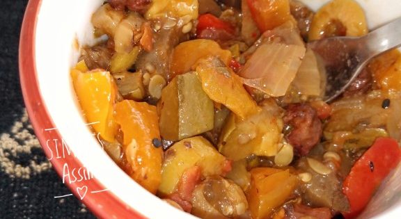 Caponata Siciliana  Na cozinha com a Helô 